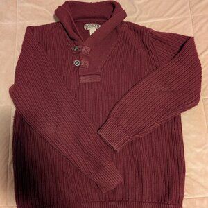 Maroon Sailor Sweater.  80% Cotton & 20 % Wool.